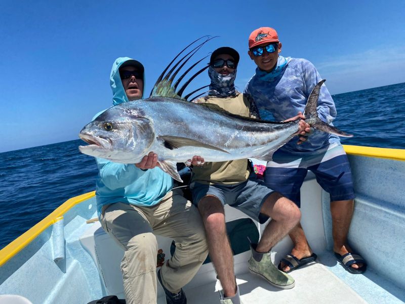 Three person roosterfish caught on the fly!
