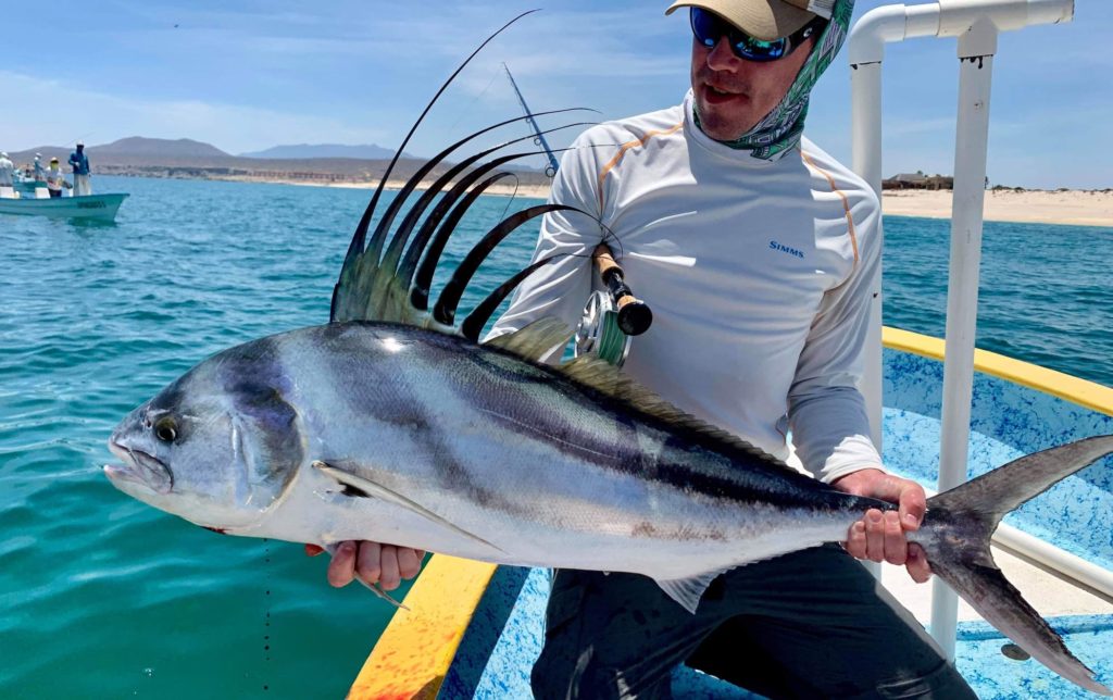 Grande roosterfish on the fly