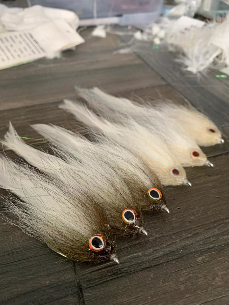 Flies for catching Yellowtail while fly fishing with El Gallo Fly Fishign Lodge